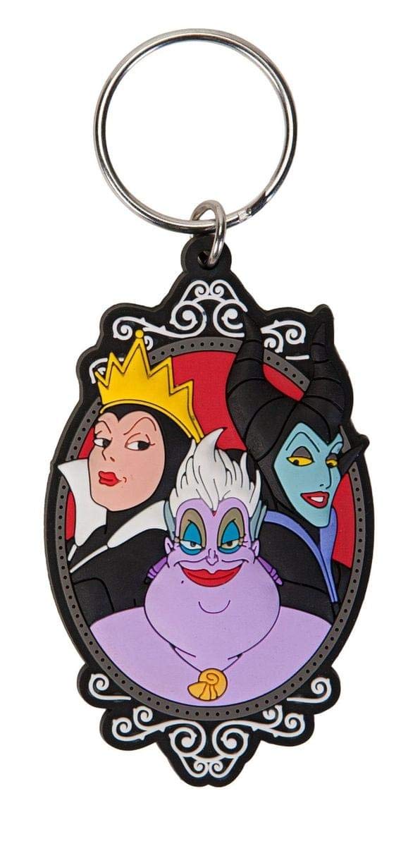Disney Villains Soft Touch PVC Key Ring: Group