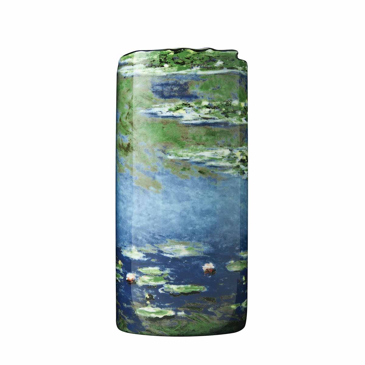 John Beswick 20 x 9 cm Monet Water Lilies Silhouette d'art Vase, Multi-Colour