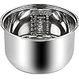 Functional Rice Cooker Replacement Inner Pot 304 Stainless Steel Rice Cooker Inner Bowl (5L)