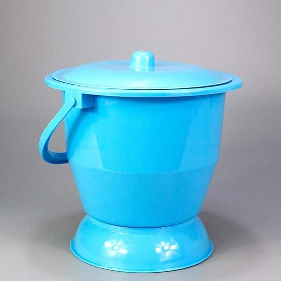 Thicken Adult Chamber Pot, Hand Strap Cover Toilet Brush Toilet Mat Child Camping Toilet