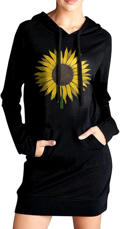 womens sunflower hoodie