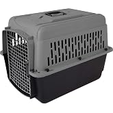 Petmate Aspen Pet Dog, Cat, Chicken Kennel, Medium, Travel Carrier | Various Sizes, for Transport, Dark Gray/Black, Made in USA
