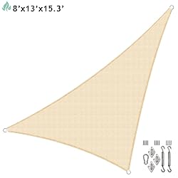 SunnyRoyal 8'x13'x15' Heavy Duty Sun Shade Sail
