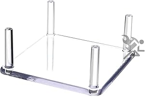 ONFIREGUY 4" Square 4 Peg Display Stands for Decoys, Geodes, & Fossils (Qty 2)