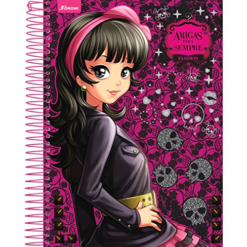 Caderno 20x1 2018 (capa dura) Amigas Para Sempre 400 Folhas