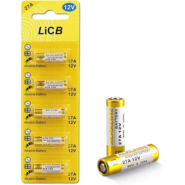POPEQS® 12V Alkalibatterie 27A / 8LR50 | 1 Stück, Marke GP Für Geräte Mit Hohem Energiebedarf