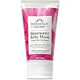 HERITAGE STORE Rosewater Jelly Facial Mask - Hydrating Treatment for Dry Combination Skin, Gel Face Mask Locks in Moisture w/ Hyaluronic Acid and Rose Complex, Hypoallergenic, Vegan, Cruelty Free, 2oz