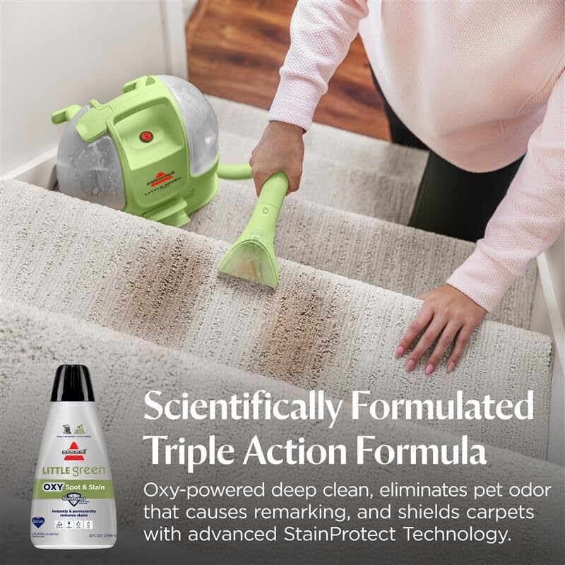BISSELL Little Green Spot & Stain Cleaning Solution with OXY and StainProtect, photo 9