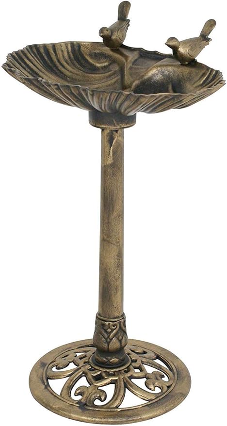 Amazon Com Homgarden Pedestal Bird Bath Antique Bowl Birdbath W