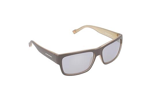 BOSS Orange Große Tempel-Sonnenbrille in schwarz auf blau BO 0176/S JJS 58