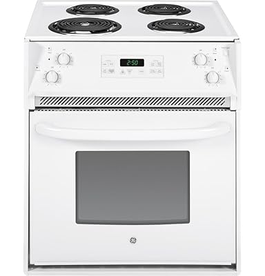 GE JM250DFWW Self-Cleaning Drop-In Oven for Home Cooking