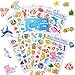 HORIECHALY Scratch and Sniff Stickers,Smelly Stickers,Animals Theme (Blue)