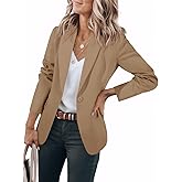 Cicy Bell Womens Casual Blazers Open Front Long Sleeve Work Office Suit Jackets Blazer