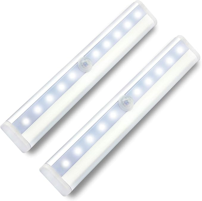 LED Nachtlicht mit Bewegungsmelder Batteriebetrieben Schrankbeleuchtung