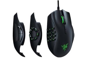Razer Naga Trinity Gaming Mouse: 16,000 DPI Optical Sensor - Chroma RGB Lighting - Interchangeable Side Plate w/ 2, 7, 12 Button Configurations - Mechanical Switches