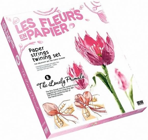 Josephin ELF957008 Paper Flowers Set Lonely Primula, Multi Colour, One Size