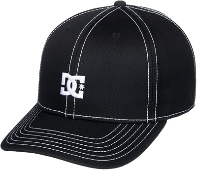 Dcshoes DC Cap Star, Gorra con Ajuste Posterior a Presión para Hombre Negro