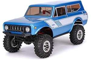 Redcat Racing Ascent 18 Scout II 1/18 Scale RC Rock Crawler – Brushed 4WD RC Truck with Portal Axles, Aluminum Chassis, LED Lights, Waterproof Electronics, 2.4GHz RTR Remote Control Car – Blue