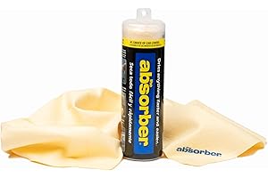 CleanTools The Absorber Synthetic Premium Drying Chamois Cloth for Car: Super Absorbent, Scratch-Free and Washable | 27-Inch 