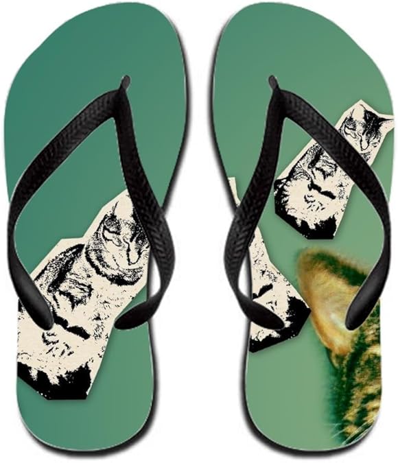 animal flip flops for men