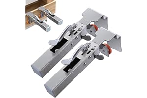 Fivalo Drawer Front Installation Clamps, One-Touch Fixed Removable Drawer Clamp, Fivalo 2-in-1 Cabinet Door Mounting Jig, for