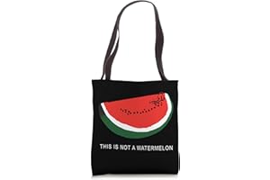 ERK FASHION Watermelon, 'This is Not a Watermelon' Palestine Collection Tote Bag