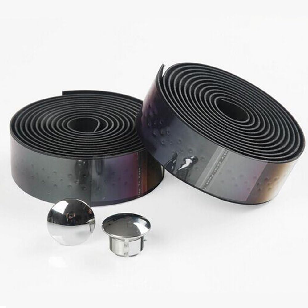 knowing 200cm PU Leather Road Bike Handlebar Tape with Hole,Bicycle Handlebar Tape, Road Bike