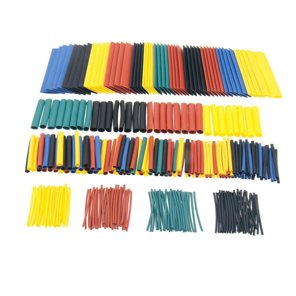 FELTECHELECTR 328pcs Mixed Color Heat Shrink Tubing