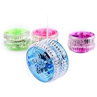 LED Light Up Yo Yo Yoyo for Kids Beginner Yoyo for Kids Responsive Ball Bearing Yoyo 4 Pack