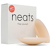 NEATS Grippy Nipple Covers for Women, Reusable Hypoallergenic Silicone Pasties, Non-Adhesive, Invisible No-Show Breast Cover