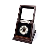 Chez Monett Challenge Coin Display Case Walnut