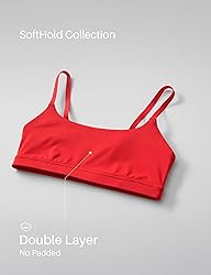 CRZ YOGA Softhold Women's Double Lined Bralettes