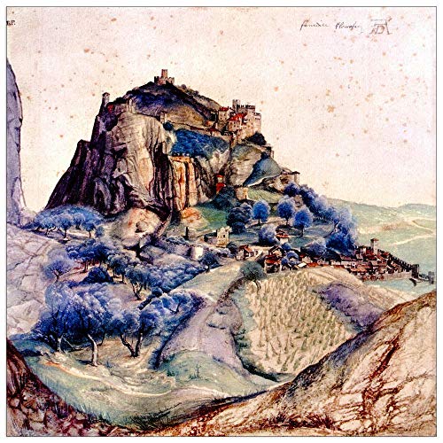 ArtPlaza Albrecht Durer-View of Arco Panel Decorativo, Madera MDF, Multicolor, 70x70 Cm