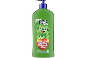 Suave Kids 2 in 1 Shampoo & Conditioner with Pump, Strawberry 18 Oz (2 Pack)