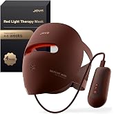 JOVS 3D Red Light Therapy Mask for Face, 328 LEDs Full Face Coverage, 4 Light Modes Cordless LED Light Therapy Face Mask for The Look of Wrinkles, Home Use Skincare Device