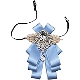 GHTIYLP Sparkle Bow Ties for Men and Women Big Rhinestone Bow Tie Satin Ribbon Bowtie for Suit Tuxedo Evening Party