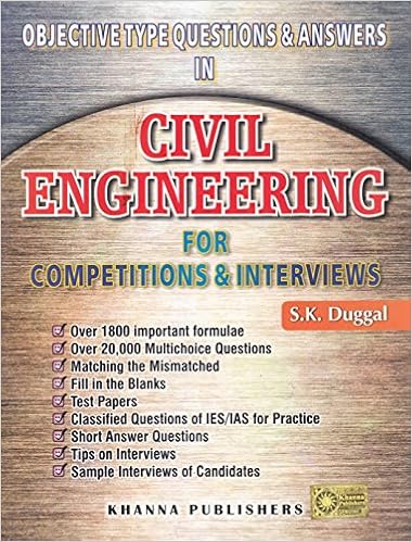 Objective Type Questions & Answers in Civil Engineering For Competitions & Interviews