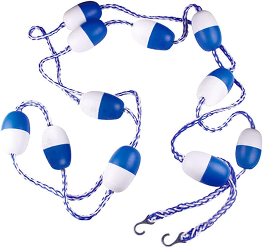 SHUAIGUO 5m Pool Safety Float Lines Blue White Divider Rope with Floats