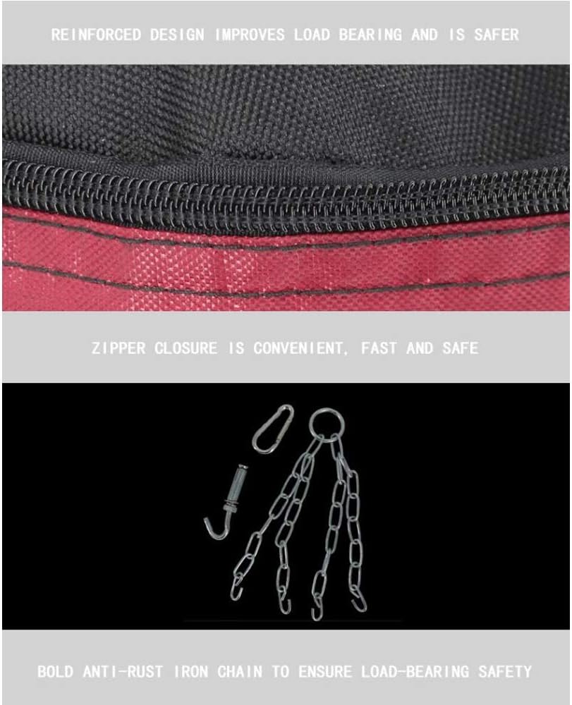 SOTF Hanging Punching Bag Fitness Muscle Training MMA Boxing Sandbag Without Filler : Sports & Outdoors