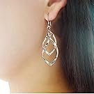 Changeshopping(TM)Women Plated Stud Dangle Earings Eardrop Jewelry Silver