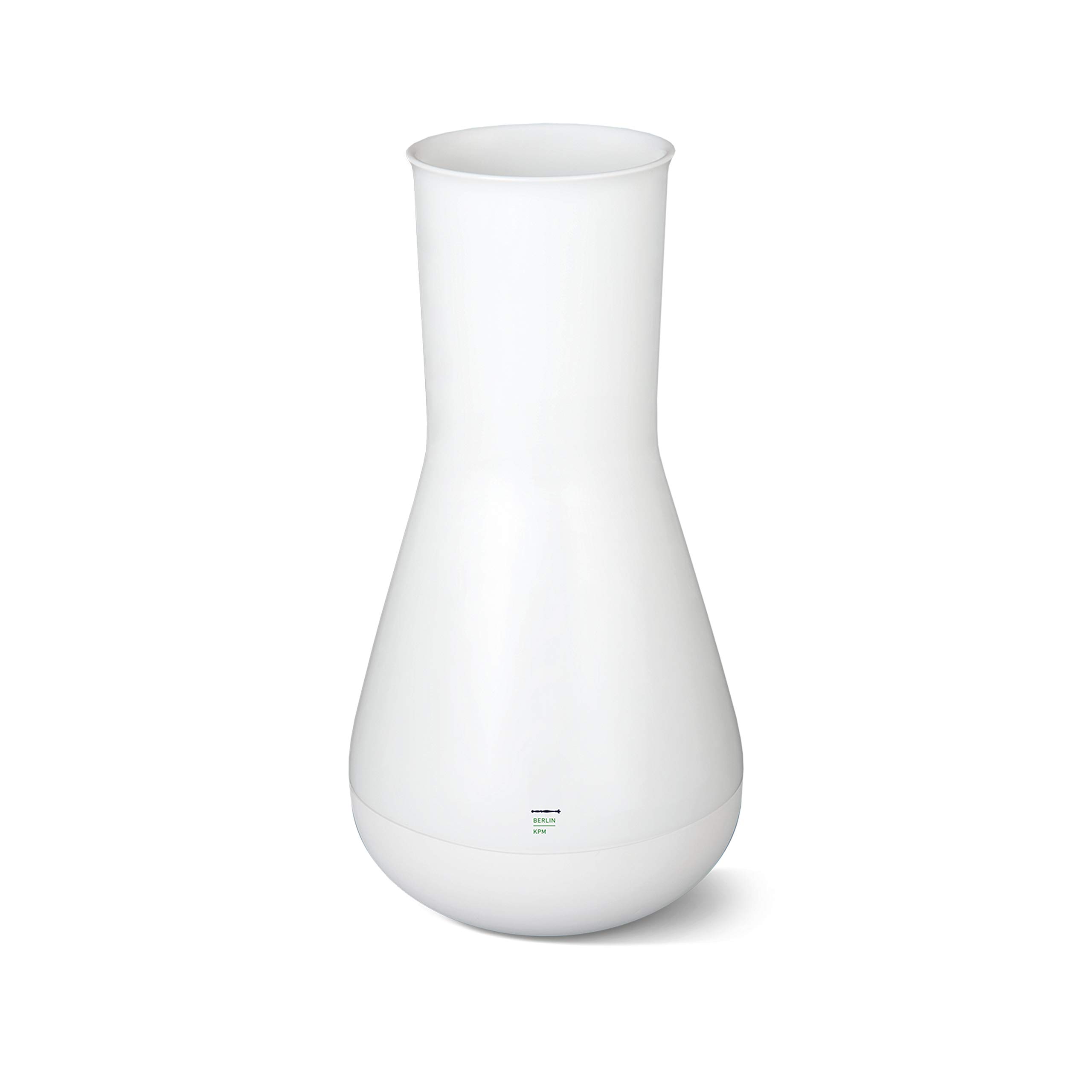 KPM Berlin LAB Vase, White, Porcelain Vase, Laboratory Porcelain Vase, Large, Flower Vase, Modern, Round, White, Handmade, White in Gift Box (Piston Shape, Conical)