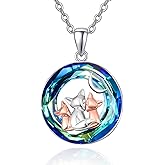 Dreamboat Animal Necklace for Women Mother Necklace Sterling Silver Family Animal Mother Day Jewelry for Mom