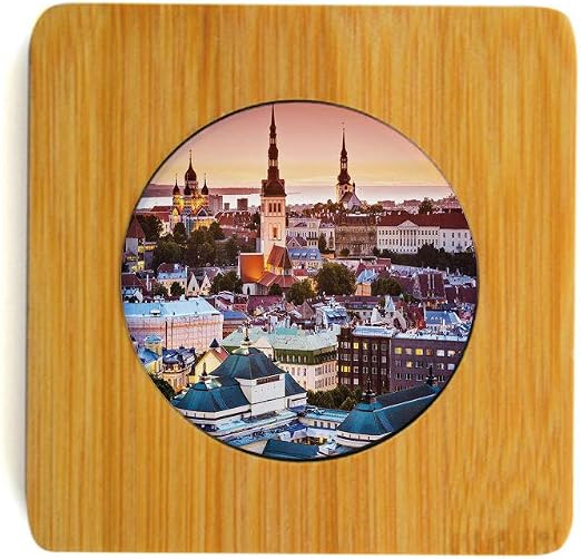 Amazon Com Bamboo Ceramics Coasters For Drink Tallinn Estonia