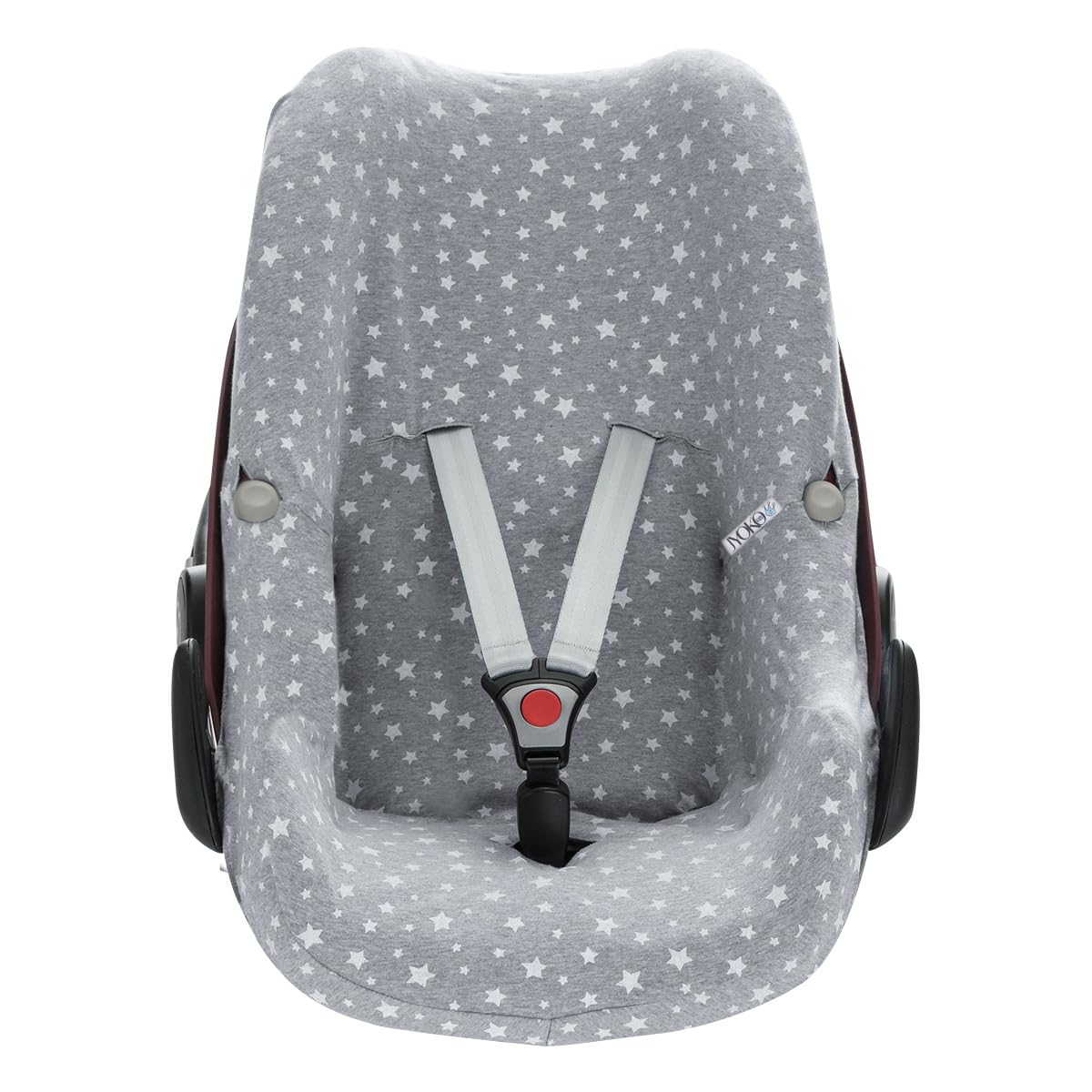 JANABEBE JYOKO KIDS Baby car seat cover liner made cotton compatible with Maxi Cosi Bebé Confort Pebble (White Star)