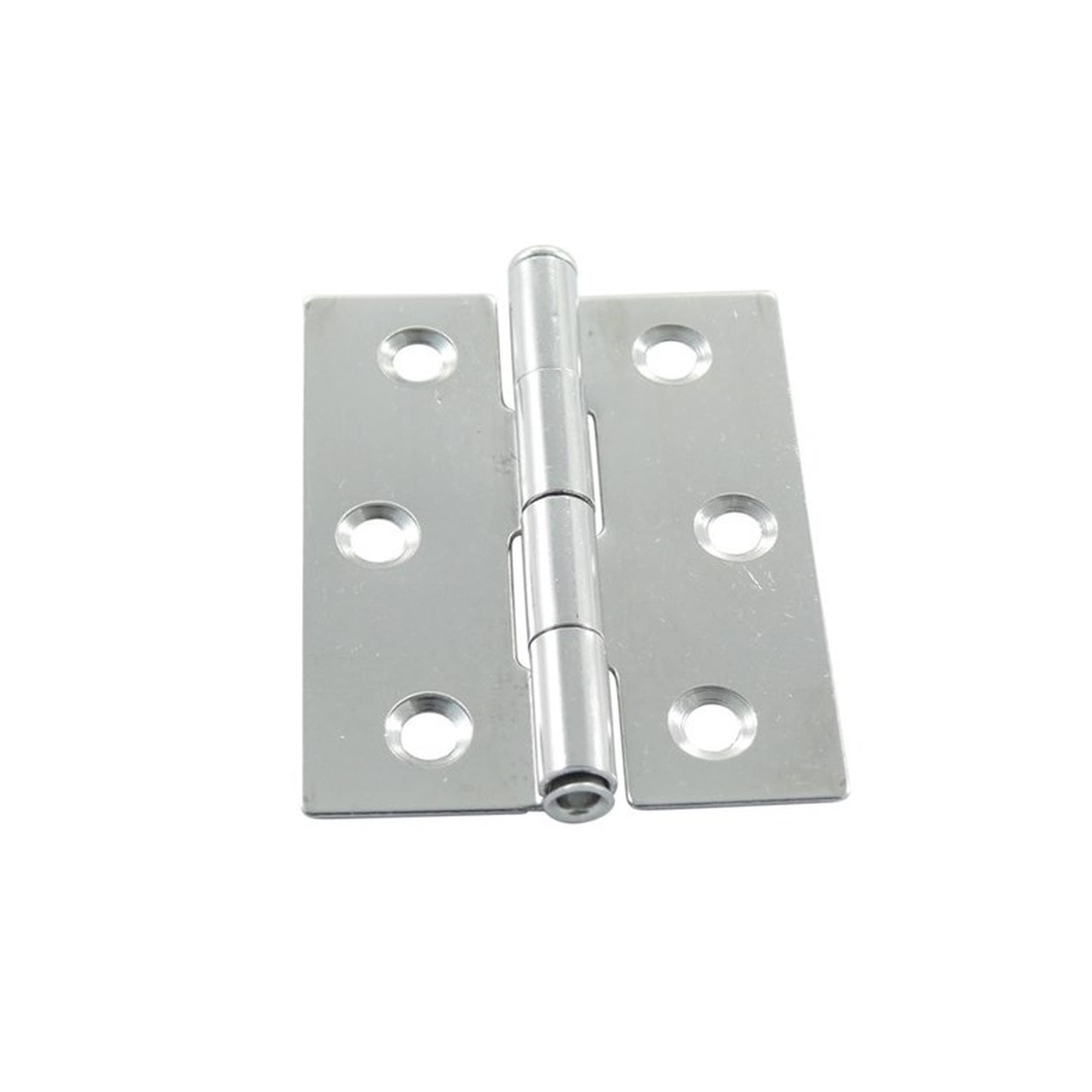 Stainless Steel Hinge, Door Hinge 40 x 50 x 0.8 mm, Hinge, Foldable, A2, V2A, Niro, Nirosta, Pack of 8
