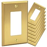 Rio Salto BRASS Metal Gold Light Switch Wall Plate
