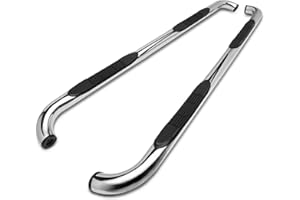 TAC TRUCK ACCESSORIES COMPANY TAC Side Steps Compatible with 2009-2018 RAM 1500 Crew Cab | 2019-2023 Classic RAM 1500 Crew Cab | 2010-2024 RAM 2500/3500/4500/5500 Crew Cab Pickup Truck 3" Stainless Steel Running Boards 2Pcs