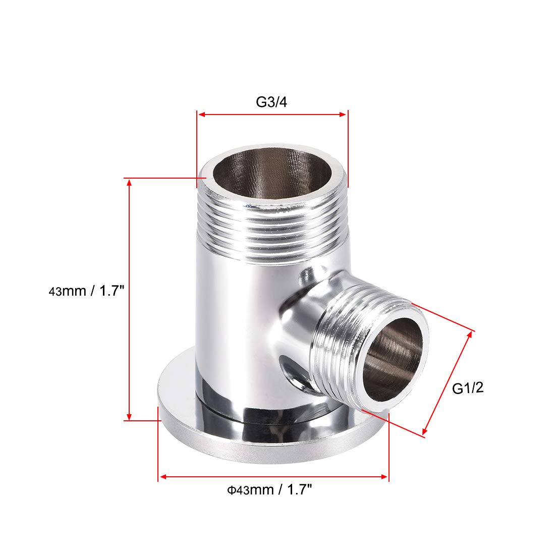 Uxcell Brass Wall Mount Faucet Installation Kit For G1 2 To G3 4