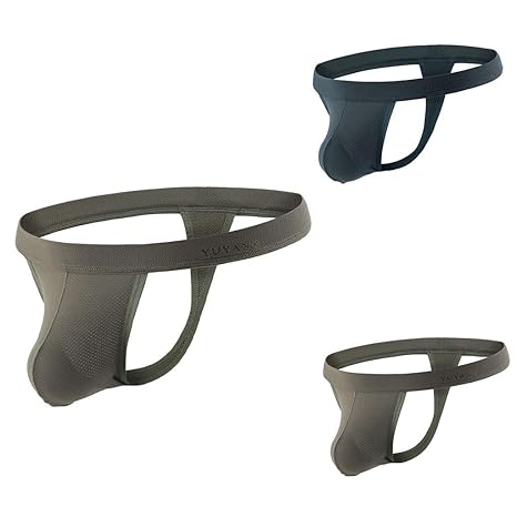 AHAYAKU 2PC Summer Herren Aushöhlen Nähte Sexy Bequeme Unterhose