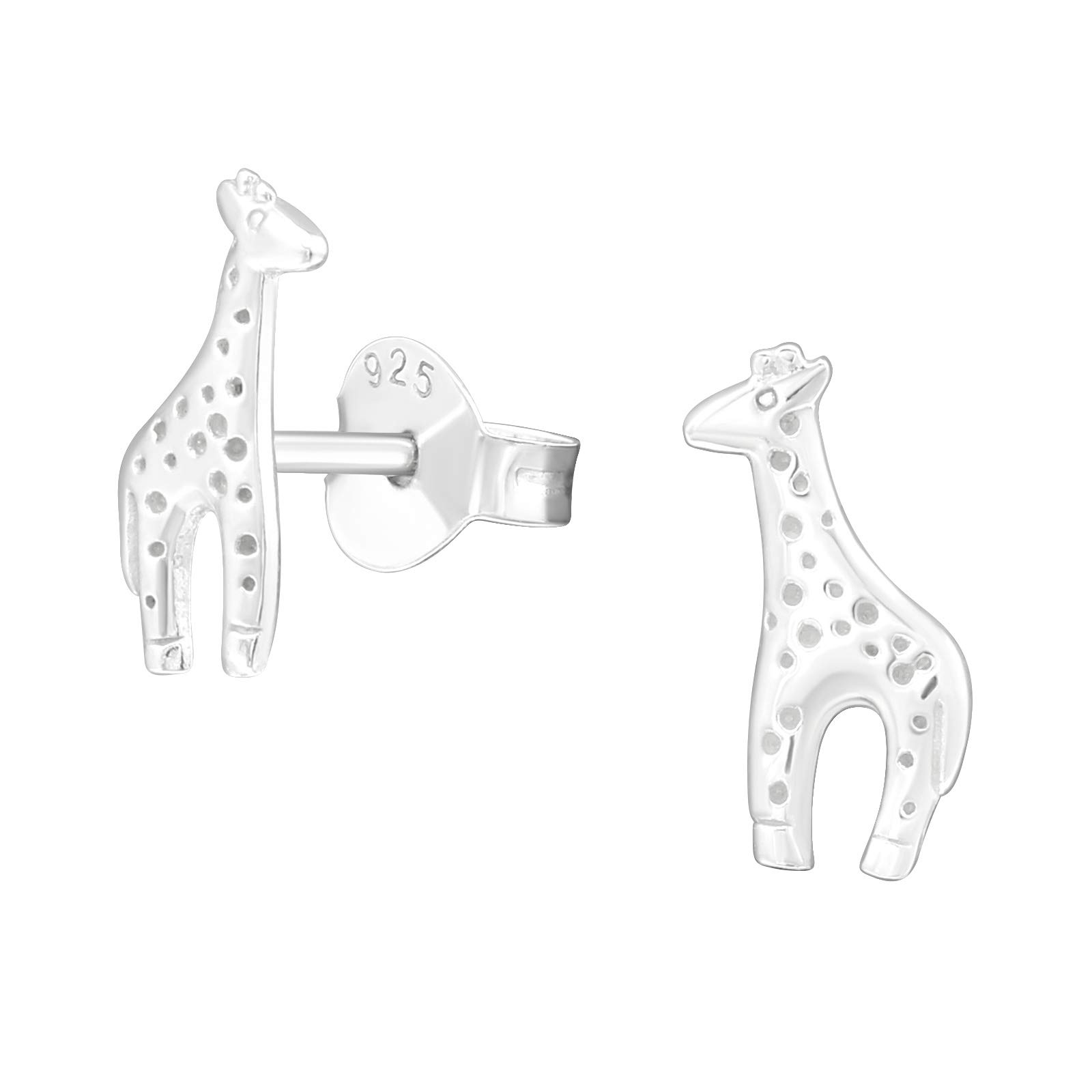 Giraffe Earrings - 925 Sterling Silver